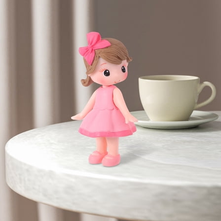 NIAIZEK Adorable Doll Figures Birthday Cake Ornament Model Collection Figurine Toys(3.54X1.97X0.39in)