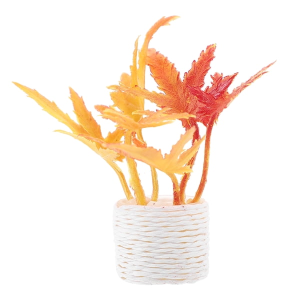 NIAIZEK Non-fading Simulated Tree Bonsai Mini House Ornament for Hobbyists 1Pack