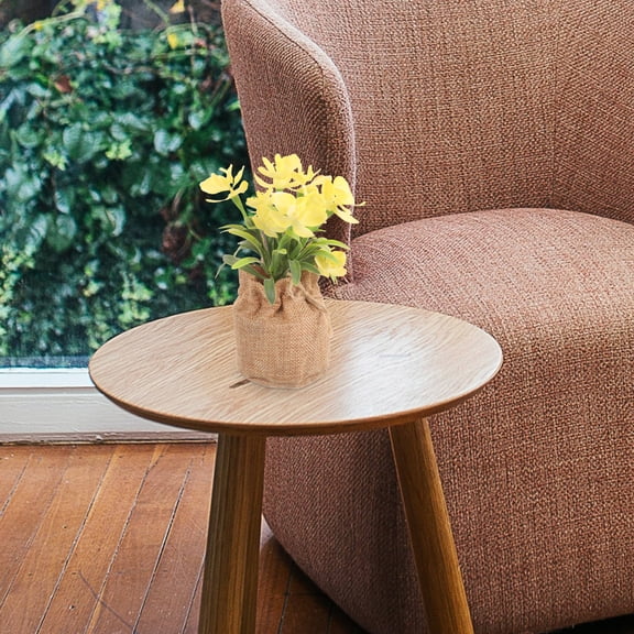 NIAIZEK Faux Potted Phalaenopsis Orchid Artificial Plastic Flowers for Bathroom Kitchen Balcony Decor