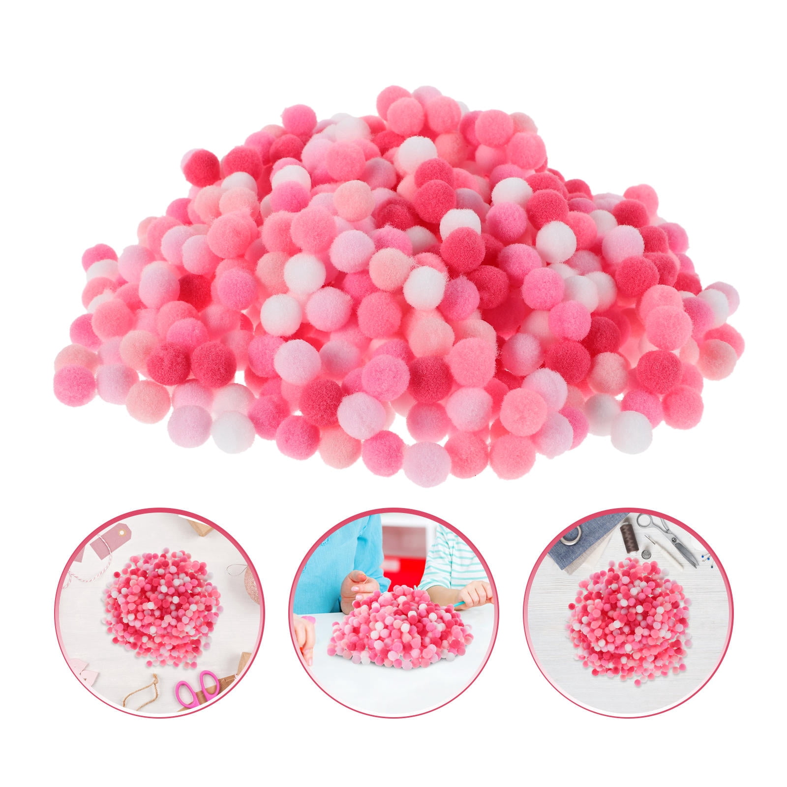 Puff Ball Rug NIAIZEK Assorted Color Handmade High Elasticity Puff Balls for Craft ...