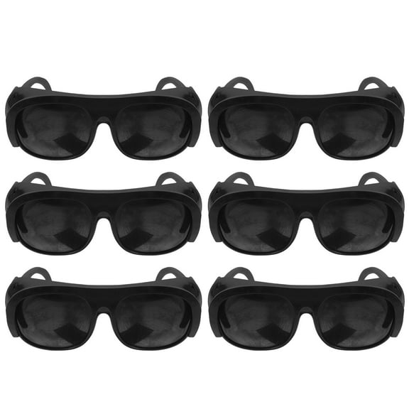 NIAIZEK Safety Goggles Shade Black Plastic for Welding Argon Arc Welding Comfortable Fit 6Pcs