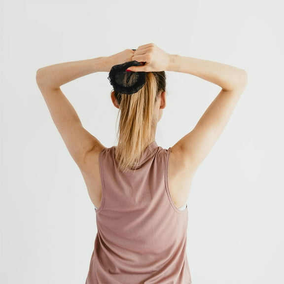 NIAIZEK Bank Bun Cover for Girls Hairnet with Drawstring Comfortable and Durable 6PCS