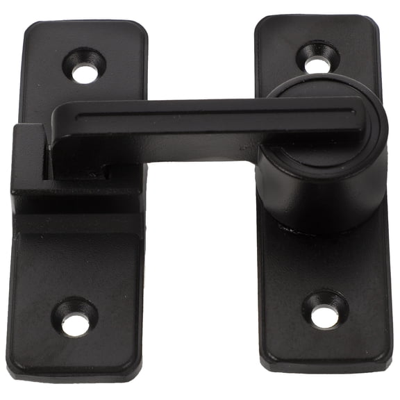 NIAIZEK Stainless Steel Barn Door Lock Latch for Home Doors and Screens in Black