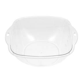 NIAIZEK Clear Rectangular Plastic Wash Tub, PET Laundry Basin, Lightweight and Portable for Home Use, 1 Piece