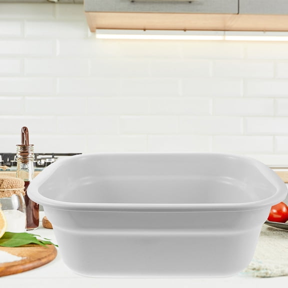 NIAIZEK Plastic Large Wash Basin for Home Thickened Beige Multi Functional Washing Tub for Clothes Dishes Face
