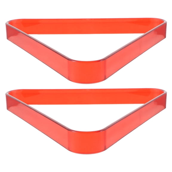 NIAIZEK 2Pcs Red Plastic Billiard Triangle Rack Portable Pool Table Accessory for Snooker