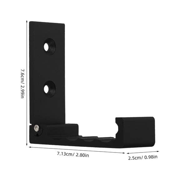 NIAIZEK Heavy Duty Wall Folding Hook Black Aluminum Alloy 1Pcs