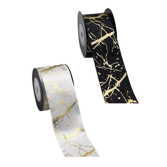 NIAIZEK Durable Bronzed Black Polyester Ribbon for Present Packaging and Handmade Hair Accessories