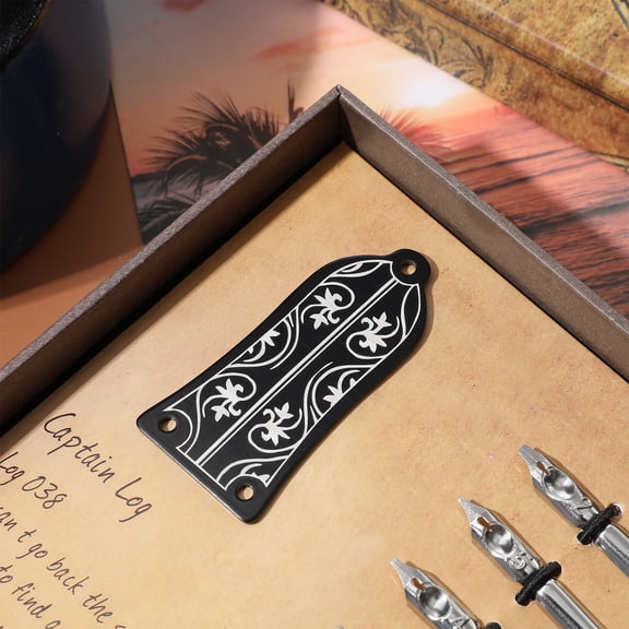 NIAIZEK Black GR34 Truss Rod Shape Case for Electric Guitar Epiphone Durable Hard Shell Guitar Accessory Storage Protection(2.28X1.08X0.06in)