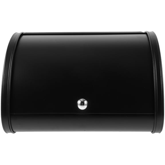 NIAIZEK Carbon Steel Bread Storage Container for Kitchen Countertop Home and Bakery Use Black