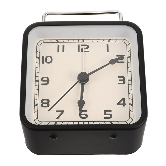 NIAIZEK Analog Alarm Clock Black, Easy to Set, Clear Display, Silent Sweep, Battery Operated, Perfect for Home and Office Use