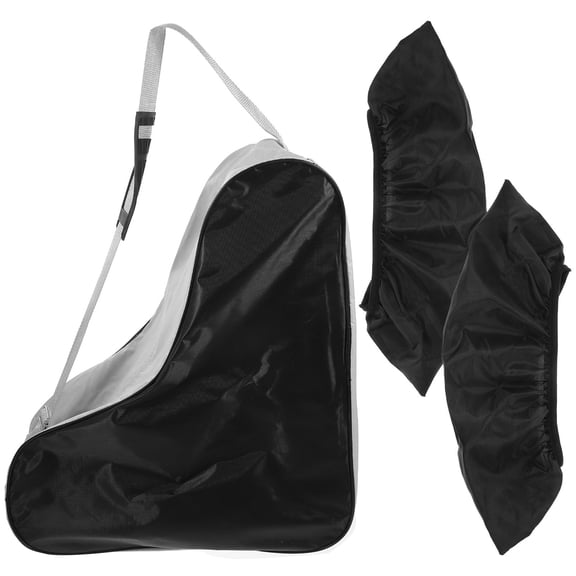 NIAIZEK 1Set Roller Skates Organizer Bag Black Oxford Cloth for Outdoor Use and Easy Cleaning
