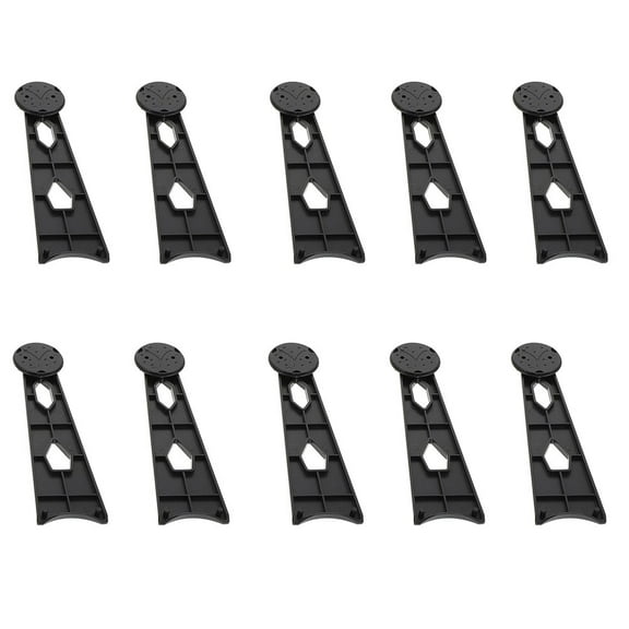 NIAIZEK 12Pcs Black Plastic Photo Frame Racks for Artwork Support and Tabletop Display Stands