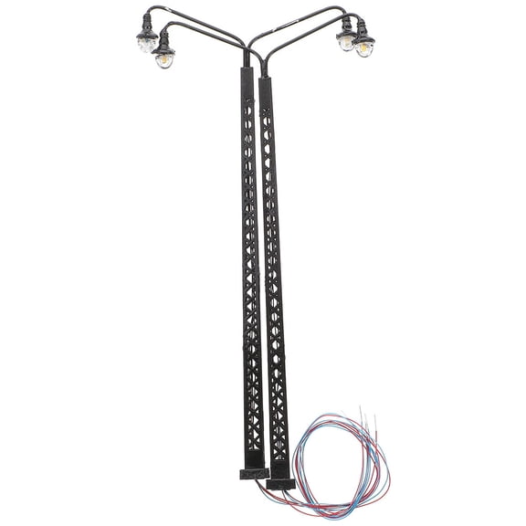 NIAIZEK 2Pcs Tiny LED Lights Models Black Model Train Lamps Lighting for Home Decoration