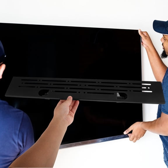 NIAIZEK Black Steel TV Streaming Device Holder with Rectangular Design, and Stylish 1 Set