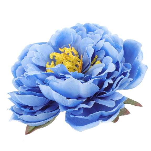 NIAIZEK Large Blue Flower Hair Clip Simulated Peony for Wedding Party Hair Accessory