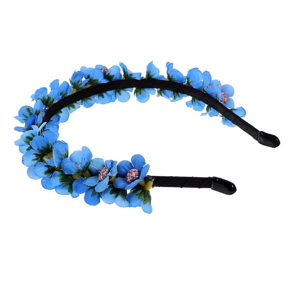NIAIZEK Wedding Hair Piece Blue Fabric 1Pack