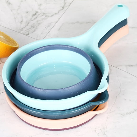 NIAIZEK Plastic Foldable Water Ladle 2-Pack Easy to Clean Kitchen Scoop for Home and Outdoor Use