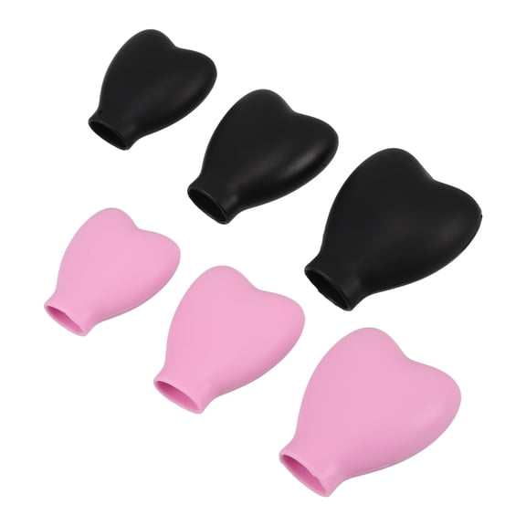 NIAIZEK Assorted Color Brush Guards, Silicone Material, Protects Brushes, Lightweight for Home Use