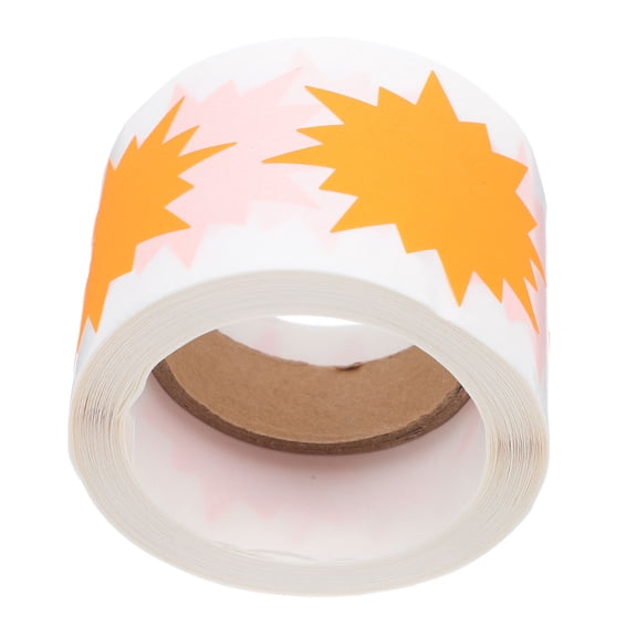NIAIZEK Fluorescent Orange Price Stickers High Visibility Labels for Retail Pricing and Inventory Management