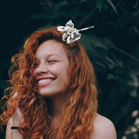 NIAIZEK Butterfly Hair Clip for Thick Hair Black Versatile Half Up Hairstyle