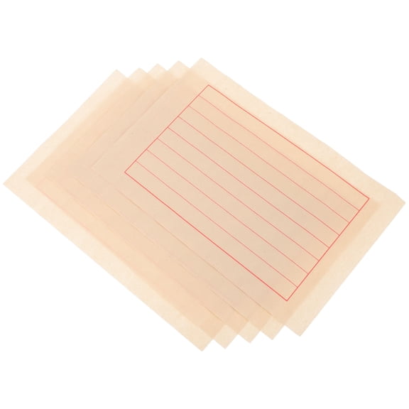 NIAIZEK Smooth Beige Calligraphy Paper Sheets for Beginners 50Sheets