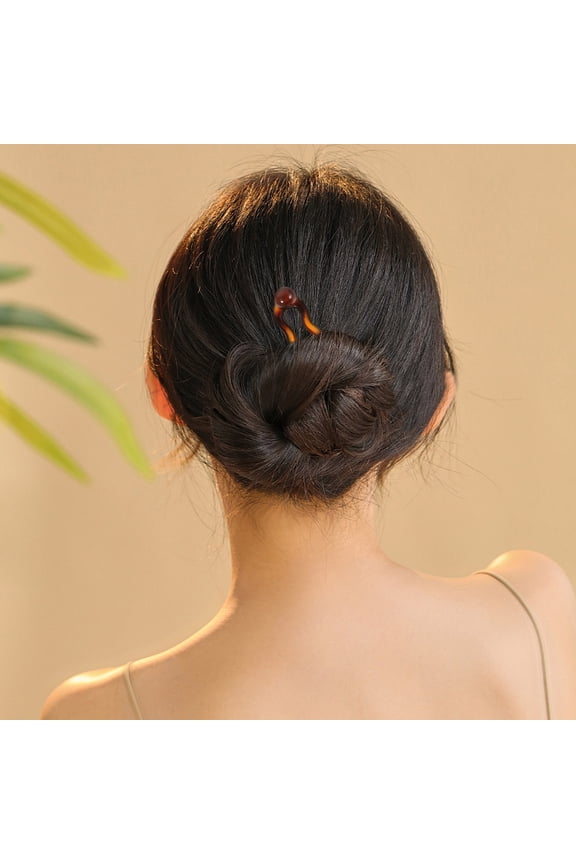 4-Piece U-Shaped Hairpin Set for Women, Minimalist Hair Accessories for Elegant Chignon, Bun, and Everyday Hairstyles