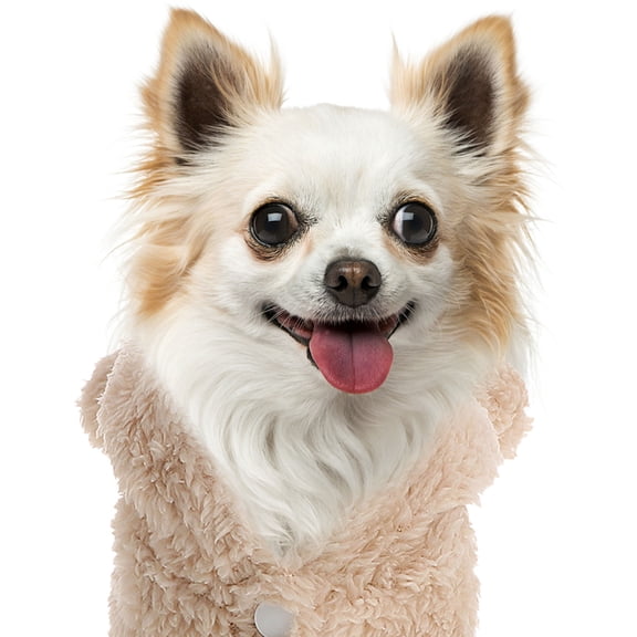 NIAIZEK Light Brown Dog Sweater with Bear Ears and Buckle Closure for Outdoor Use