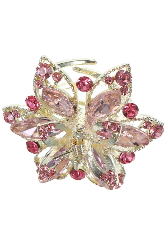 Hair Claw Clip Decorative Hair Accessories for Women Pink 1Pcs