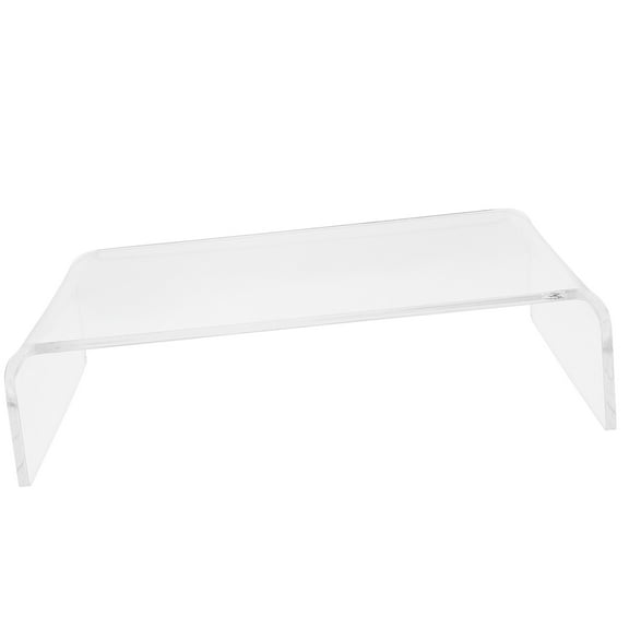 NIAIZEK Clear Acrylic Monitor Riser Stand for Ergonomic Computer Display, Desk Organization, Workspace Improvement, and Office Use