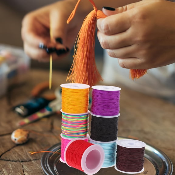NIAIZEK Strong Nylon Macrame Cord in Assorted Colors for Crafting, DIY Projects, and Creative Handicrafts