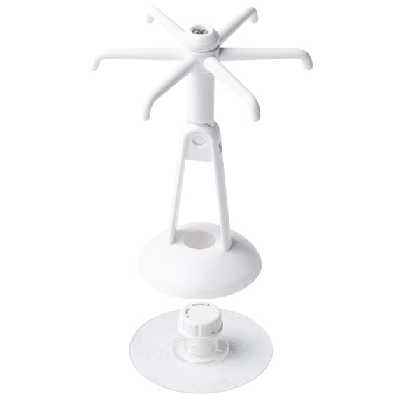 NIAIZEK ABS Rotatable Multi-Functional Kitchen Tool Hanger Organizer in White for Efficient Storage