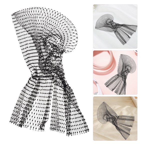 NIAIZEK Rhinestone Hair Wraps with Tassel Charm for Black Wedding and Party Decor