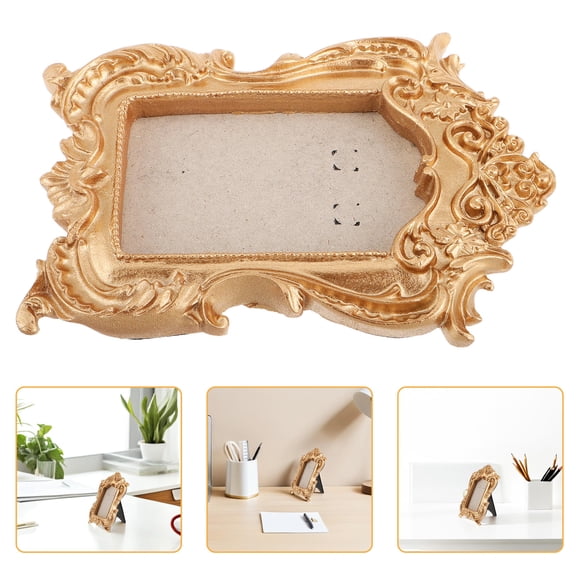 NIAIZEK Resin Display Frame for Photography Props and Home Decor, Retro Style, 1 Piece
