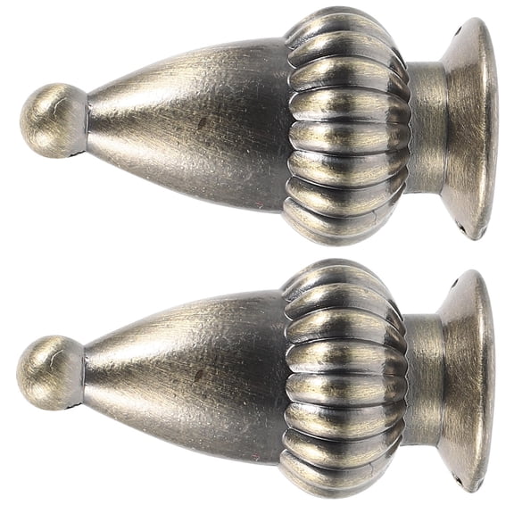 NIAIZEK Zinc Alloy Lamp Finials Dark Brown for Table and Floor Lamps 2Pcs
