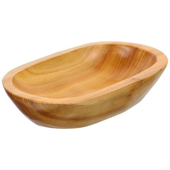 NIAIZEK Decorative Wood Serving Tray with Anti Skid Bottom and Elegant Mango Design