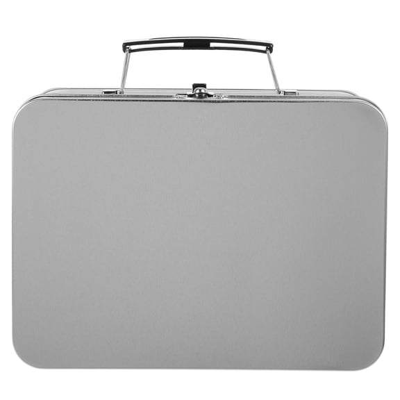 NIAIZEK Metal Tinplate Storage Box with Handle for Keepsake and Sundries