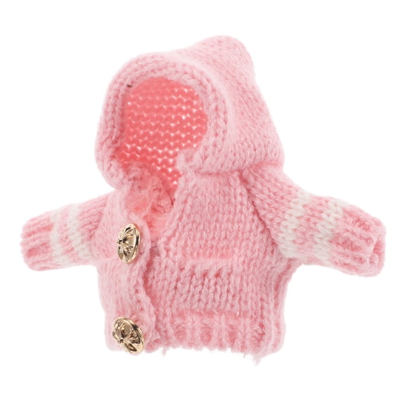 NIAIZEK Dog Plush Sweater Pink Yarn for Craft Adorable Knitted Hoodie