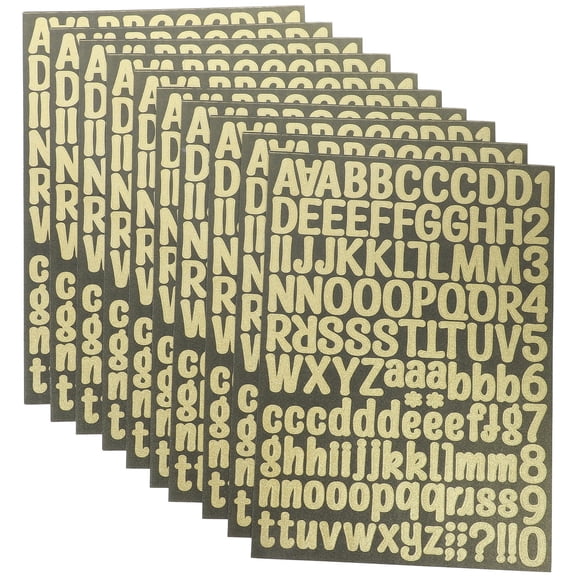 NIAIZEK 10 Sheets Self-Adhesive Poster Letters for Crafts, Projects, Scrapbooking, and Enthusiasts