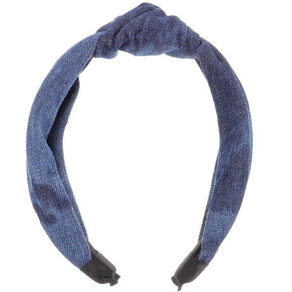 NIAIZEK Denim Knot Headband Dark Blue Comfortable and Practical for Daily Wear