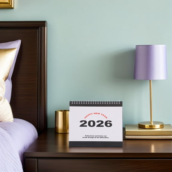 NIAIZEK Black Desk Planner Paper for Professionals and Educators, 1 Pack, Daily Weekly Monthly Organizer