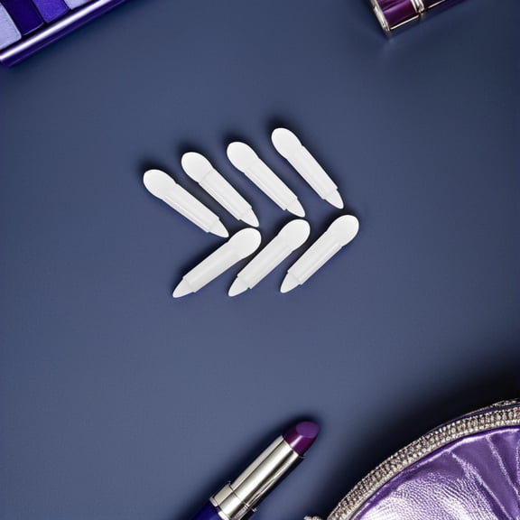 NIAIZEK 50-Piece Silicone Lip Brush and Glitter Eyeshadow Applicator Set, Transparent Makeup Tools for Precise Application