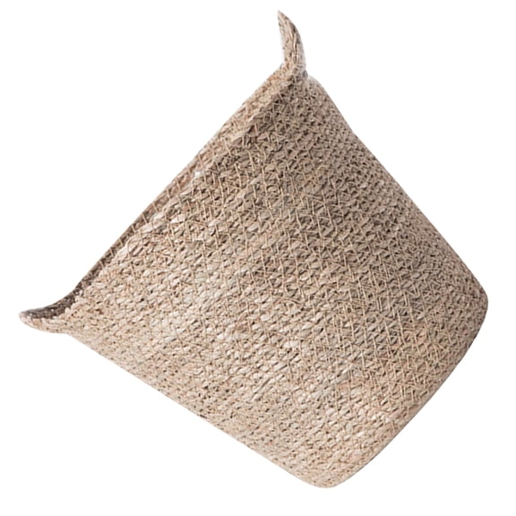 NIAIZEK Woven Planter Basket Beige Grass Weave Multi-Purpose Storage Indoor Decor