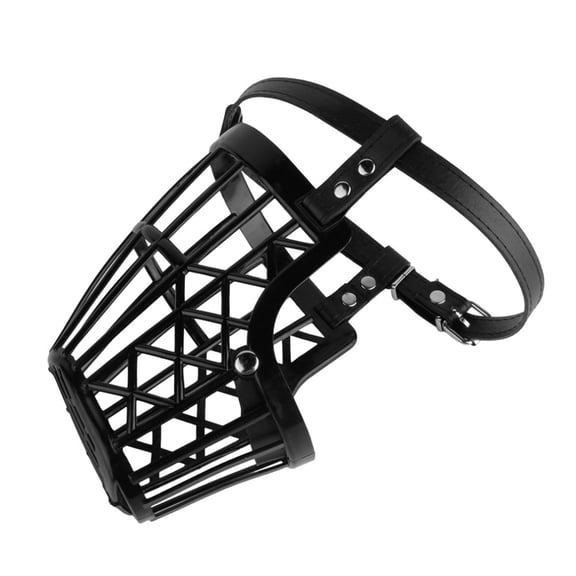 NIAIZEK Basket Cage Dog Muzzle Black Humane Safe Anti-Biting Adjustable