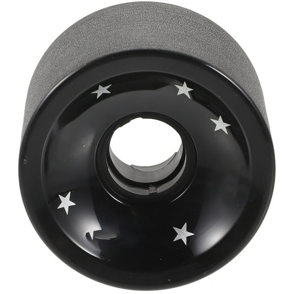 NIAIZEK Black Skateboard Wheels Replacement Set with Weather Resistant PU Material for