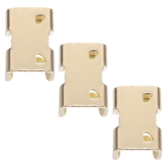 NIAIZEK 3Pcs Heavy Duty Iron Double Rope Clamps for Climbing and Sailing Golden