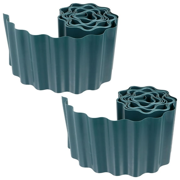 NIAIZEK Dark Green Reusable Plastic Garden Edging for Balcony Fence, Outdoor Yard and Lawn Decoration