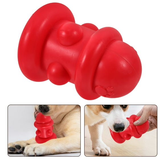 NIAIZEK Fire Hydrant Dog Chew Toys 2pcs for Interactive Teething and Training Keeps Dogs Active Engaged