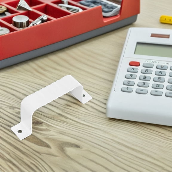 NIAIZEK White Iron Downspout Straps 6-Pack Industrial Strength Weather Resistant Wide Compatibility