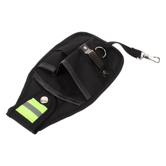 NIAIZEK Multi Functional Black Storage Tool Waist Bag with Reflective Design for Outdoor Use